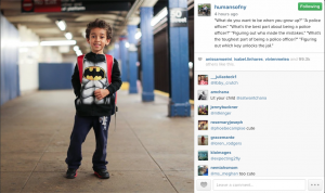 Little boy being featured by Humansofny