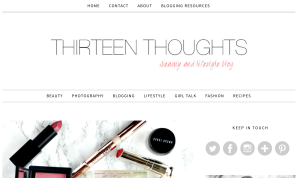 Thirteen Thoughts Homepage 